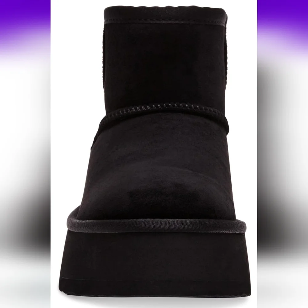 Steve Madden Black Platform Winter Boots